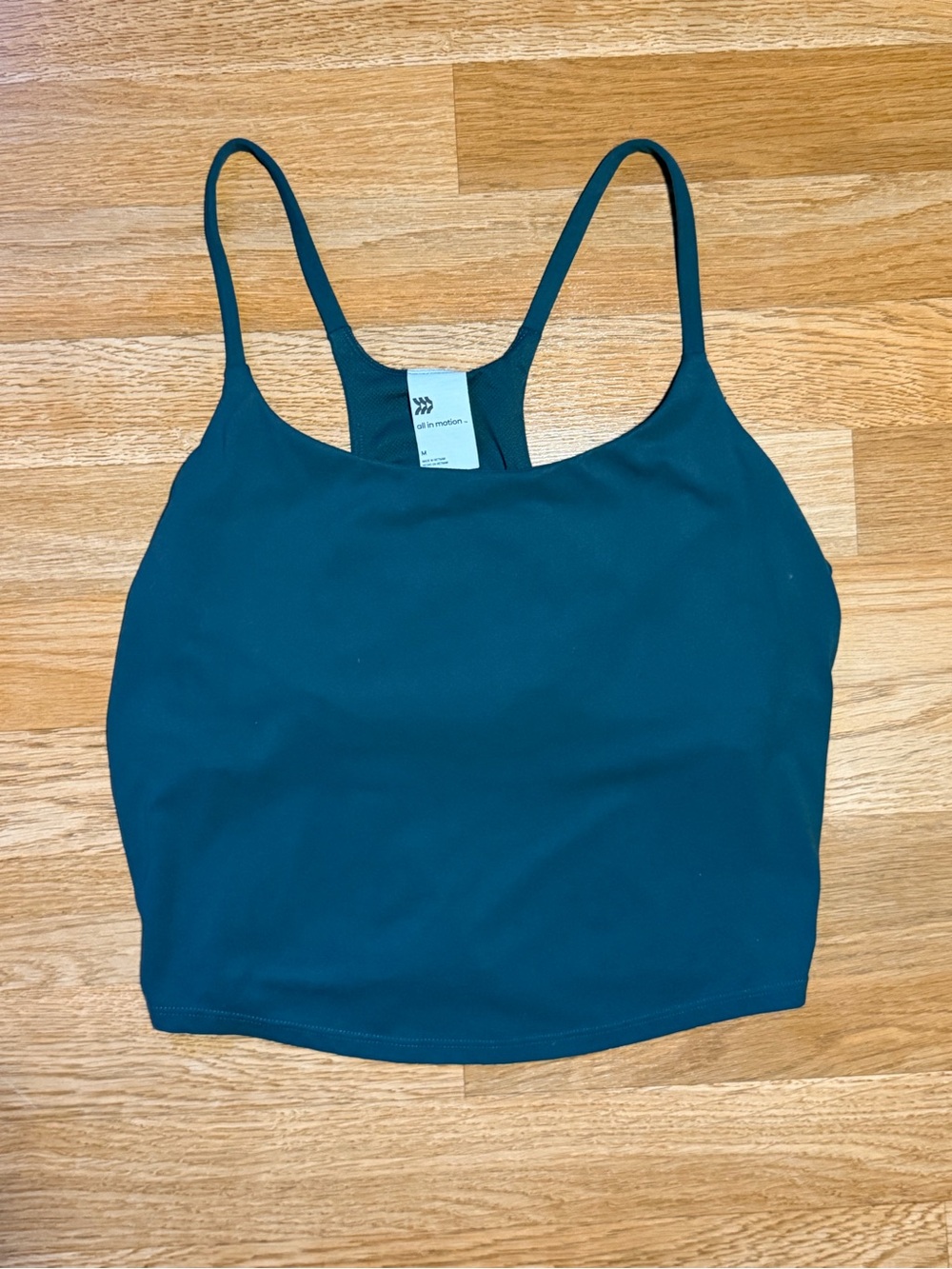 all in motion Green Strappy Crop Tank